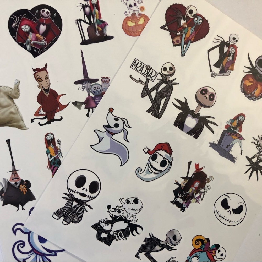 Temporary tattoos Nightmare Before Christmas